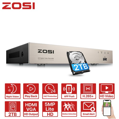 Zosi cctv 8ch 1080p - 4in1, dvr